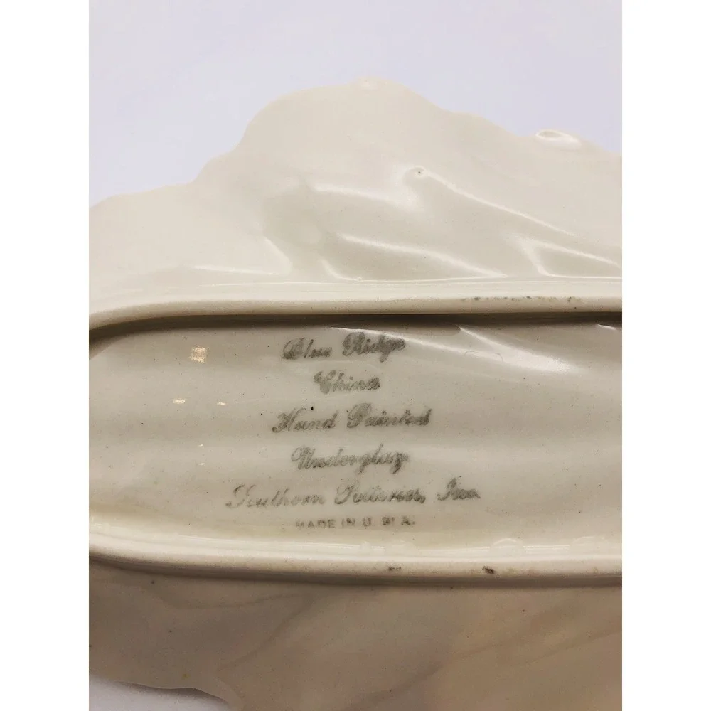 Blue Ridge China Southern Potteries Cottage Core Celery Relish Nappy Dish Floral